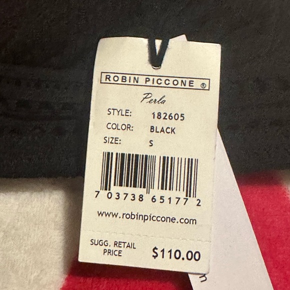 ROBIN PICCONE Perla  bikini halter top black NWT - Picture 10 of 10